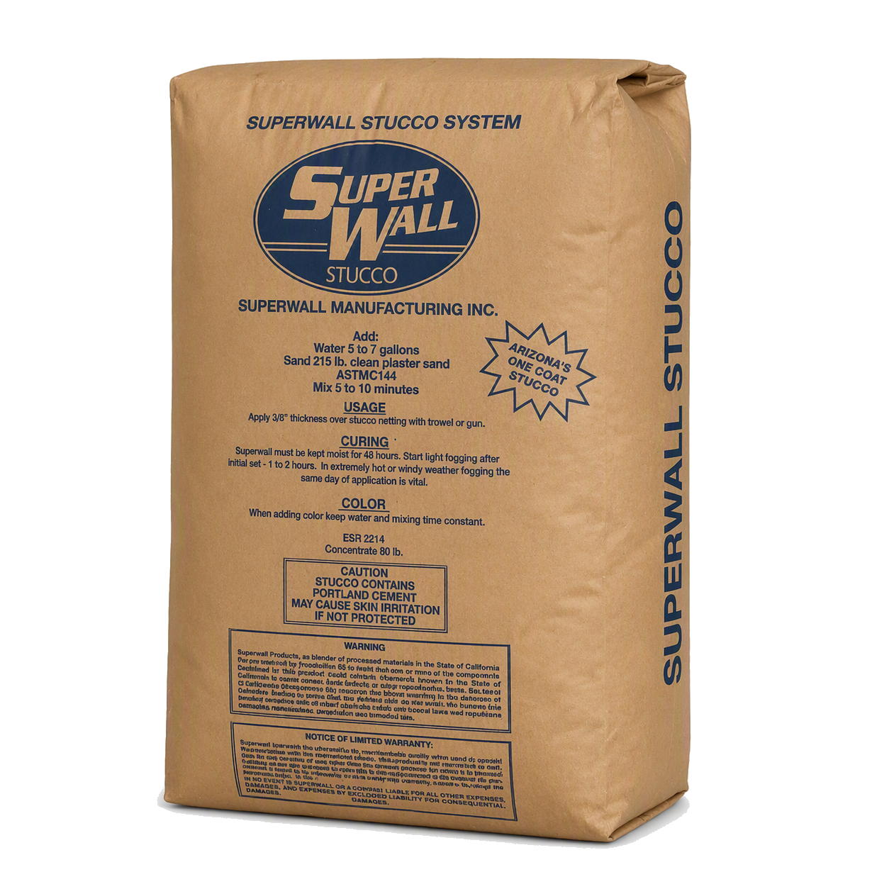 Superwall Stucco System product bag